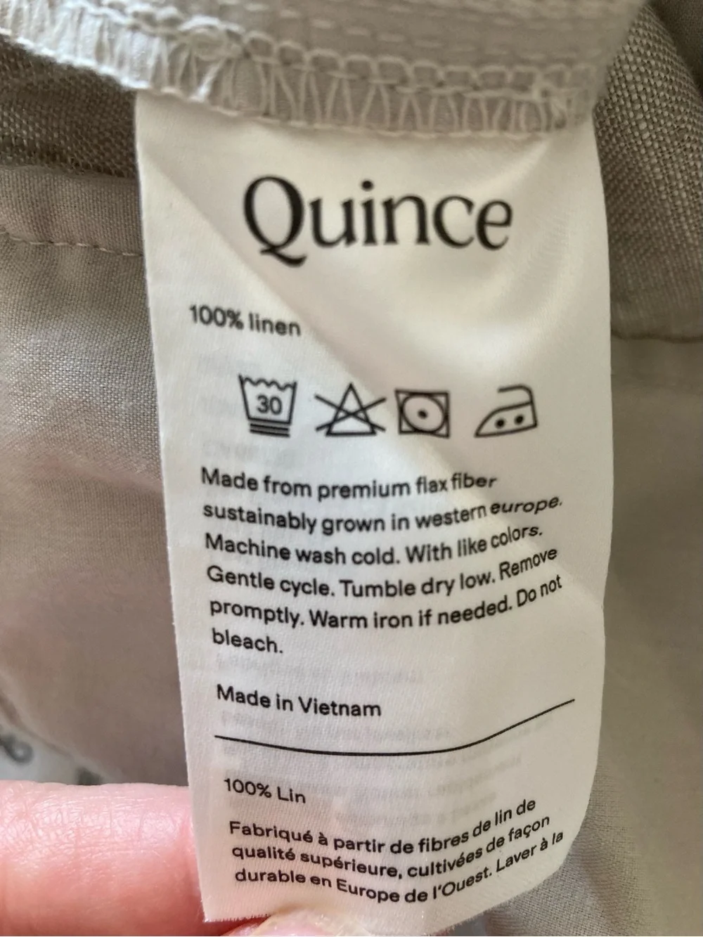 Quince NWT 100% European Linen Pants Flax Women’s Size M New